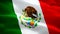 Mexican flag Closeup 1080p Full HD 1920X1080 footage video waving in wind. National Mexicanos 3d Mexican flag waving. Sign of Mexi