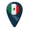 mexican flag location pin