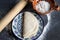 Mexican flour tortillas and ingredients