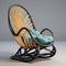 Mexican Folklore-inspired Rattan Chair 3d Model With Organic Shapes