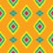 Mexican Folkloric tracery textile seamless pattern