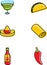 Mexican Food Icons