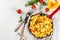 Mexican food recipes Revoltillo de Huevos, Scrambled Eggs a la Dominicana