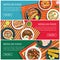 Mexican food web banner flat design