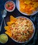 Mexican Fried Rice with Nachos