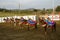 Mexican girls on horseback