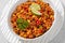 Mexican ground beef casserole with rice, beans