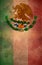 Mexican Grunge poster background - flag