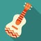 Mexican guitar illustration