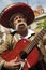 Mexican guitar musician on the streets of the city