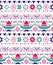 Mexican hat - sombrero and long mustache seamless vector floral pattern - textile, wallpaper design