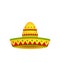 Mexican Hat Sombrero on White Background