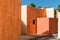 Mexican house painted wall and roof detail