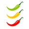 Mexican jalapeno hot chili pepper vector icon