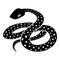 Mexican kingsnake icon, simple style