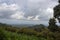 Mexican landscape, volcano view and skyline