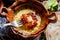 Mexican melted cheese `fundido`