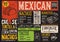 Mexican menu restaurant, food template.