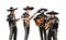 Mexican musicians mariachi band.