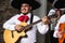 Mexican musicians mariachi in the studio