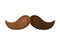 Mexican mustache isolated icon