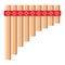 Mexican pan flute flat icon, music