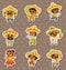 Mexican people stickers