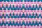 Mexican pink fabric pattern HANDCRAFTED