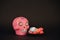 Mexican pink skull with candies