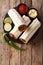 Mexican popular grilled burrito snack with beef and vegetables a