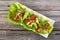 Mexican pork lettuce wraps