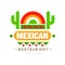Mexican restaurant logo design, authentic traditional continental food label can be used for cafe, bar, restaurant, menu