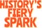 Mexican Revolution Fiery Spark Lettering Vector