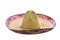 A mexican sombrero isolated on a white background