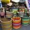 Mexican straw baskets
