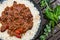Mexican Style Chilli Con Carne With White Boiled Rice
