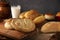 Mexican sweet bread assortment and oreja