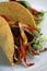 Mexican taco closeup