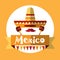 Mexican Traditional Clothes Sombrero Maraca, Mexico National Holiday