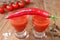 Mexicans - beverage with tomatoes and spices like chillies