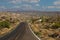 Mexico - Baja California, giant cactus by the road