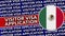 Mexico Circular Flag with Visitor Visa Application Titles