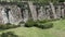 Mexico city, fountain in the shape of snake heads, water falling from the mouths of feathered serpents, public gardens