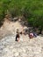 Mexico, Coba pyramid ascension