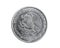 Mexico fifty cents coin on white isolated background