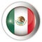 Mexico Flag Aqua Button