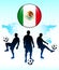 Mexico Flag Icon on Soccer Team