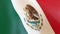 Mexico Flag Mexican Flag Close up Side Angle 3d render, bandera de mexico