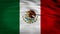 Mexico flag waving 4k