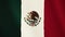 Mexico flag waving animation. Full Screen. Symbol of the country.